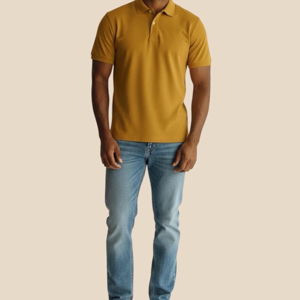 Classic flat knit collar a traditional